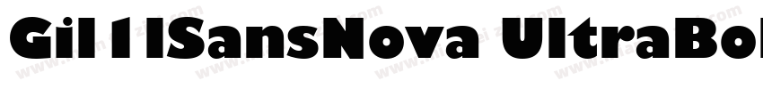 Gil1lSansNova UltraBold字体转换